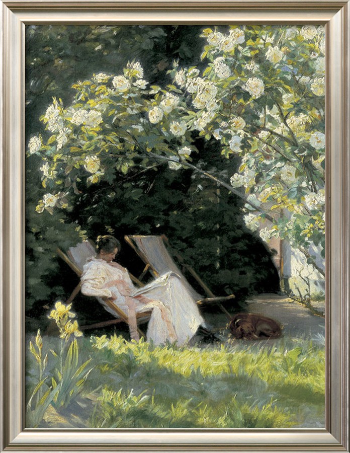 Havepartie Med Marie Kroyer - Peder Severin Kroyer Painting On Canvas